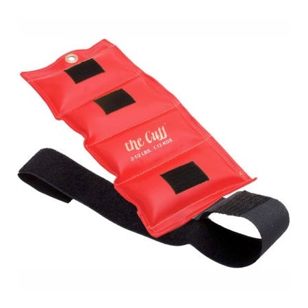 Fabrication Enterprises Cuff Deluxe Wrist and Ankle Weight, 2.5 lb., Red 221612